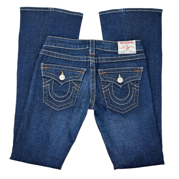 True Religion Joey Big T Stitch Flare Jean Size 27 - Picture 7 of 15